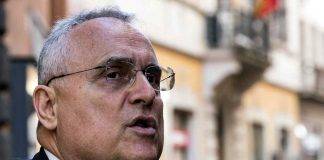 Lazio, primo piano di Lotito