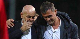 Milan, Maldini e Pioli abbracciati