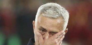 Roma, Mourinho triste