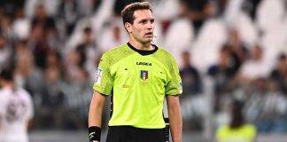 Juventus-Salernitana, l'arbitro Marcenaro in campo