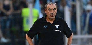 Lazio, Sarri arrabbiato