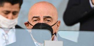 Monza, Galliani con la mascherina