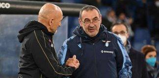 Lazio-Napoli, Sarri e Spalletti si salutano