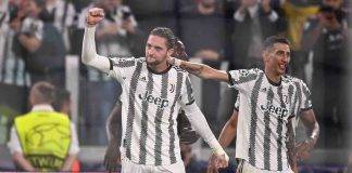 Juventus, Rabiot festeggia