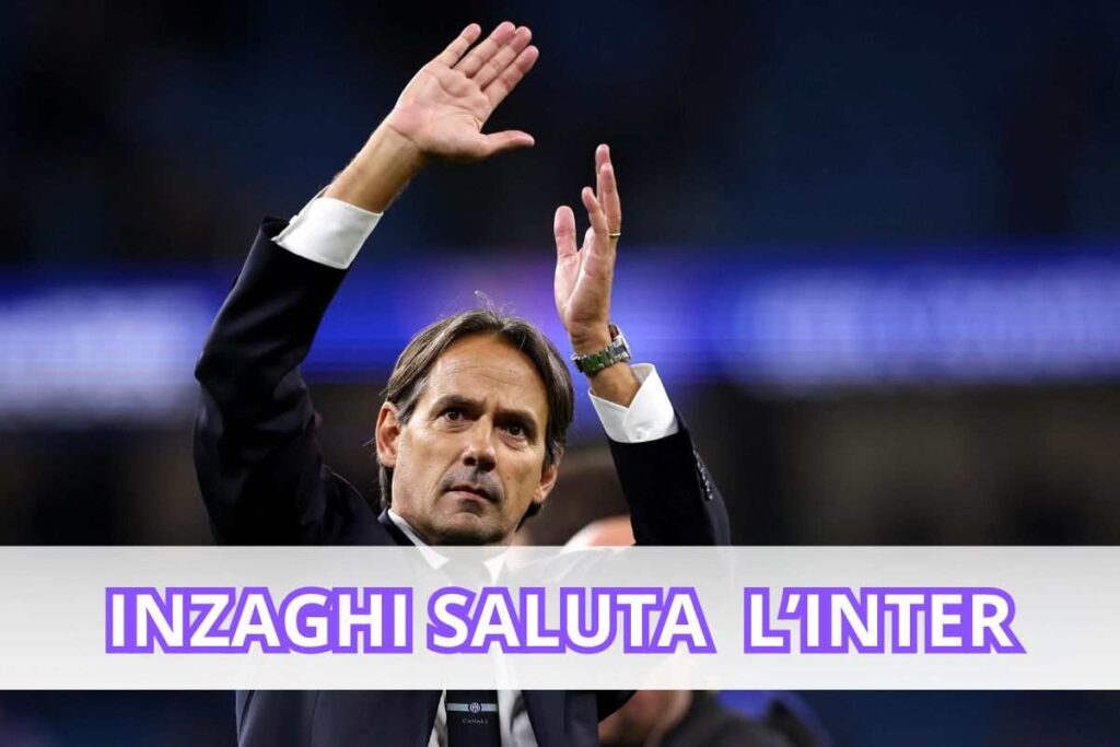 Simone Inzaghi saluta