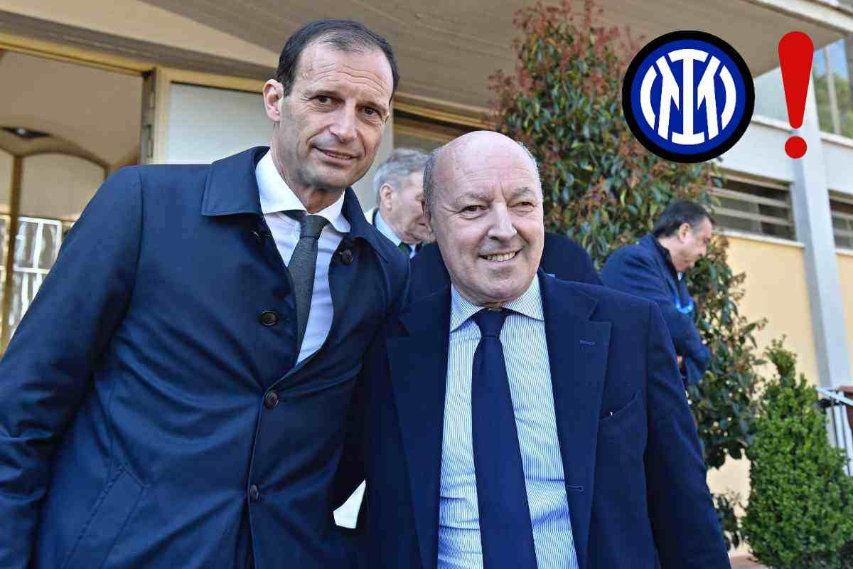 Massimiliano Allegri e Giuseppe Marotta posano insieme sorridenti