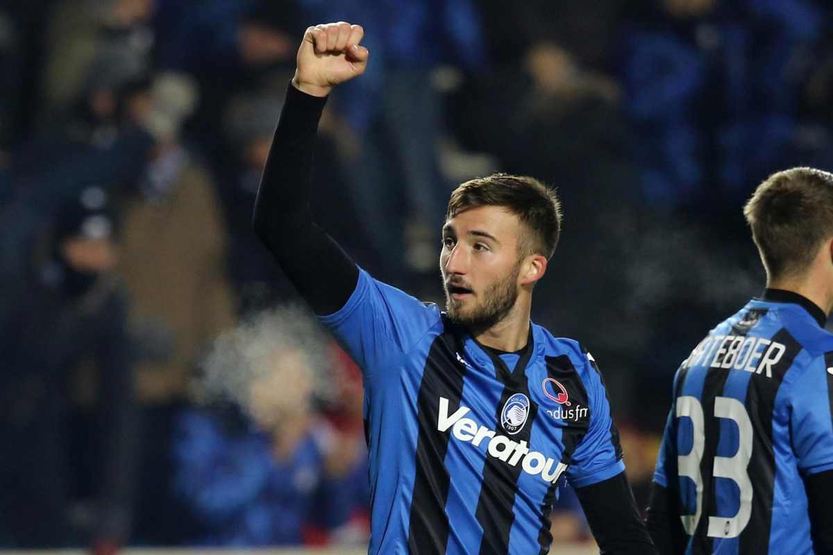 Bryan Cristante, centrocampista della Roma, all'epoca in cui vestiva la maglia dell'Atalanta