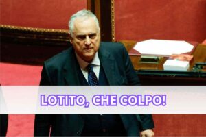 Claudio Lotito, presidente della Lazio, nel corso di una seduta in Parlamento