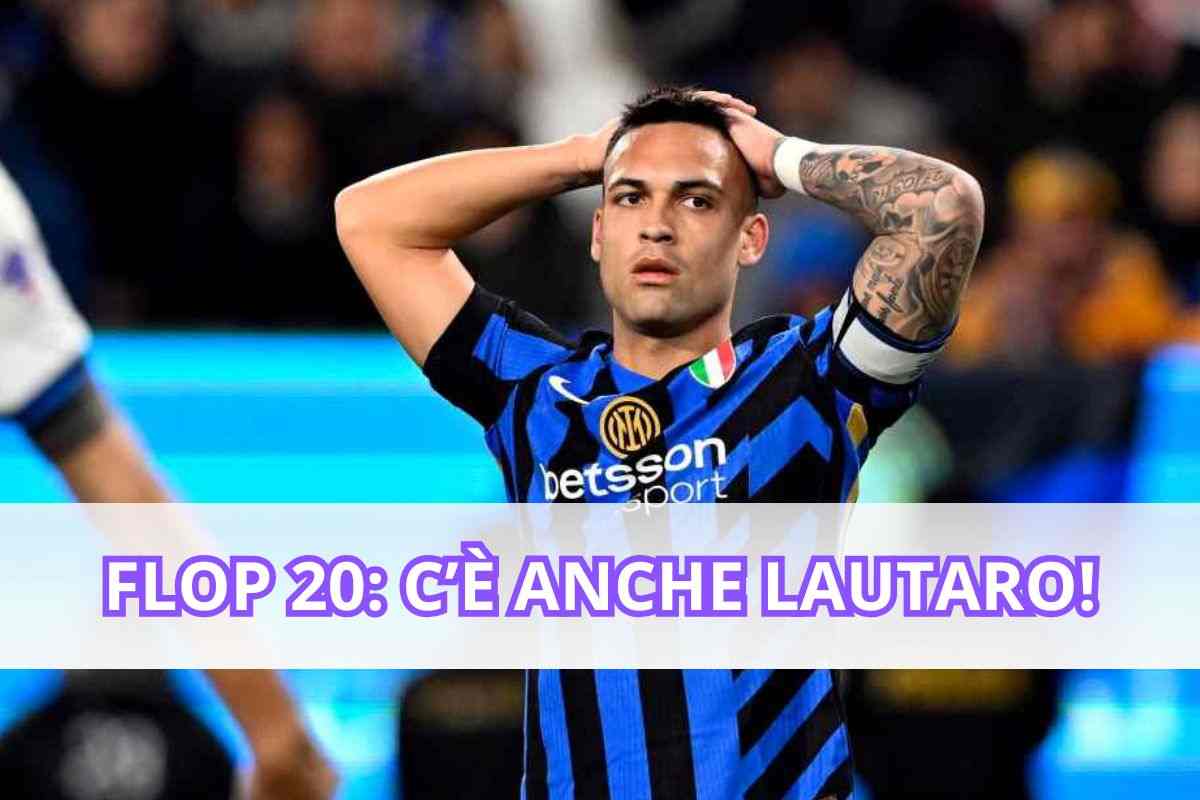 La Flop 20 VDM del girone d’andata: disastro Milan e Roma, c’è anche Lautaro