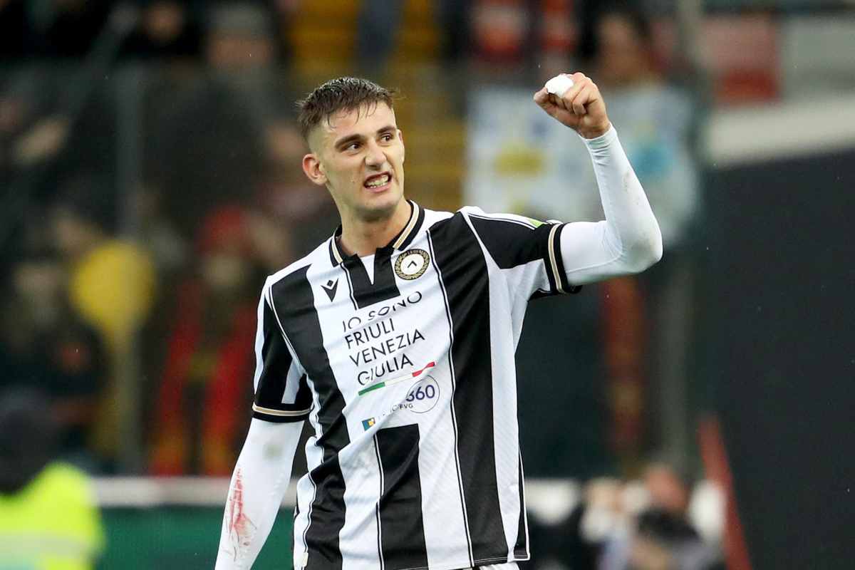 Lorenzo Lucca, attaccante dell'Udinese