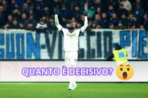 Romelu Lukaku esulta braccia al cielo