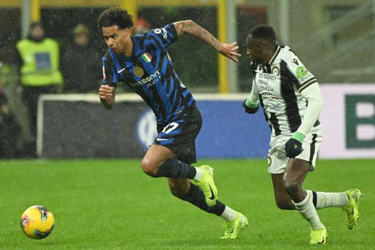 Tajon Buchanan, esterno dell'Inter, mentre corre in campo