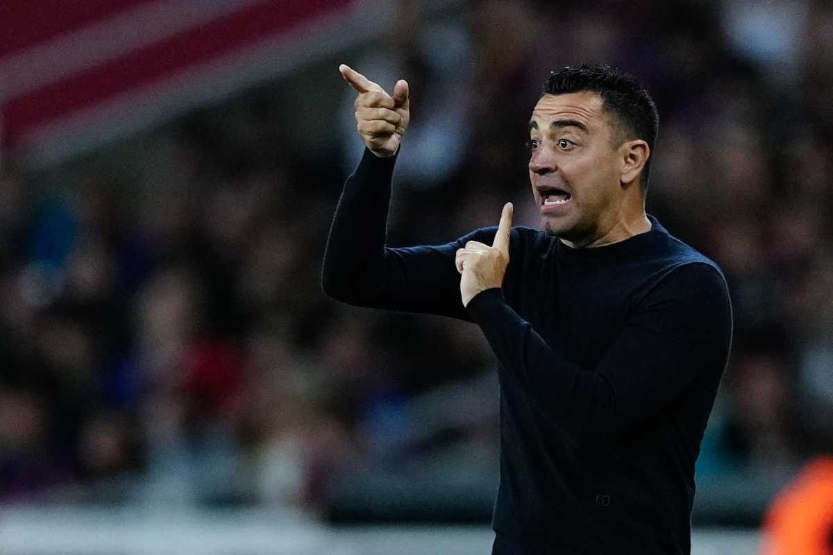 Xavi Hernandez ai tempi in cui allenava il Barcellona