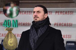 Zlatan Ibrahimovic osserva pensieroso, ha pronti 40 milioni