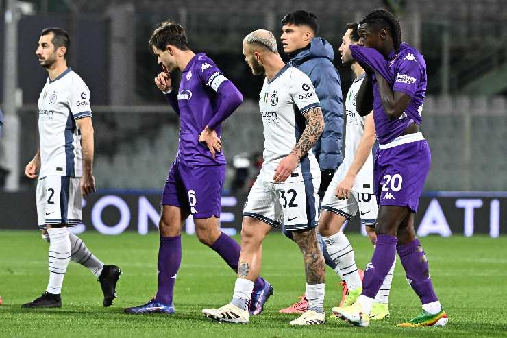 Un momento di Fiorentina-Inter dello scorso 1 dicembre