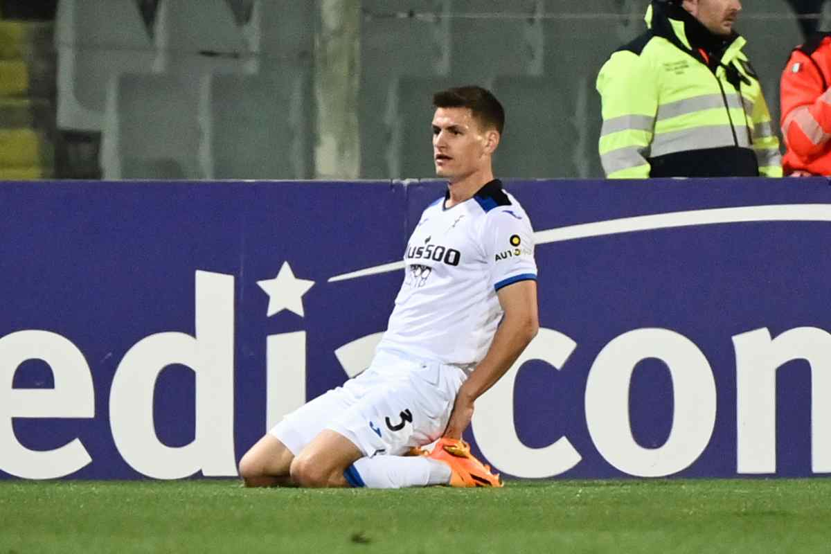 Joakim Maehle quando giocava nell'Atalanta