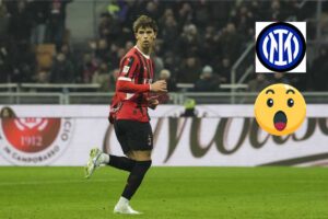 Joao Felix in campo con il Milan