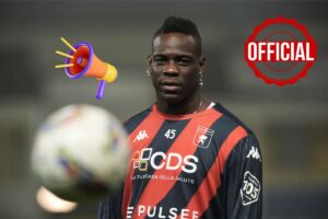 Mario Balotelli perplesso in primo piano