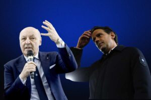 Marotta parla e Simone Inzaghi mani in testa