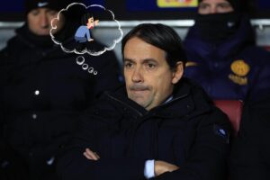 Simone Inzaghi pensieroso