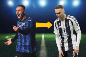 Teun Koopmeiners felice in maglia Atalanta e triste con la maglia della Juve