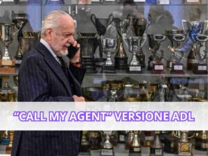 Aurelio De Laurentiis al telefono