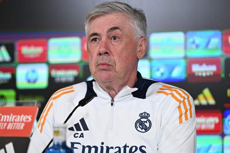 Carlo Ancelotti in conferenza stampa