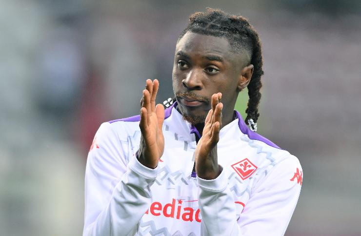 Moise Kean applaude