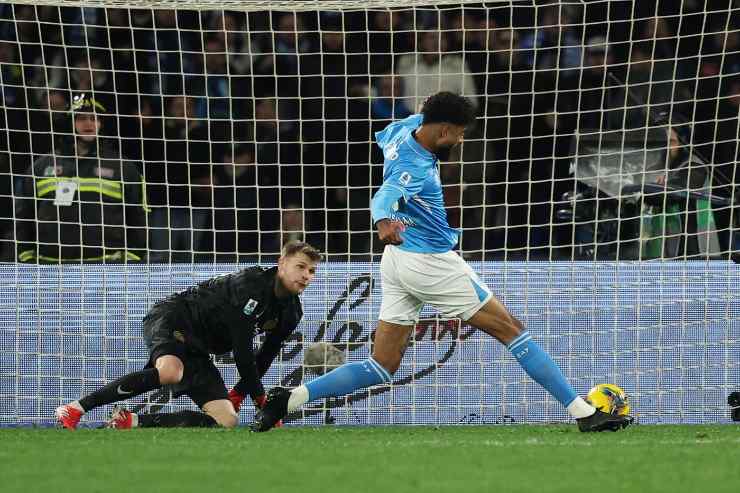 Philip Billing realizza il gol dell'1-1 contro l'Inter