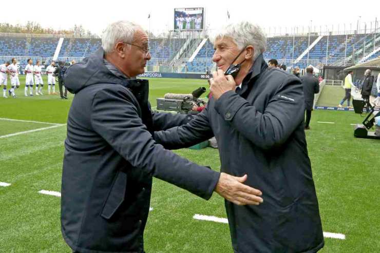 Ranieri e Gasperini si stringono la mano