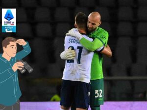 Vanja e Sergej Milinkovic Savic si abbracciano